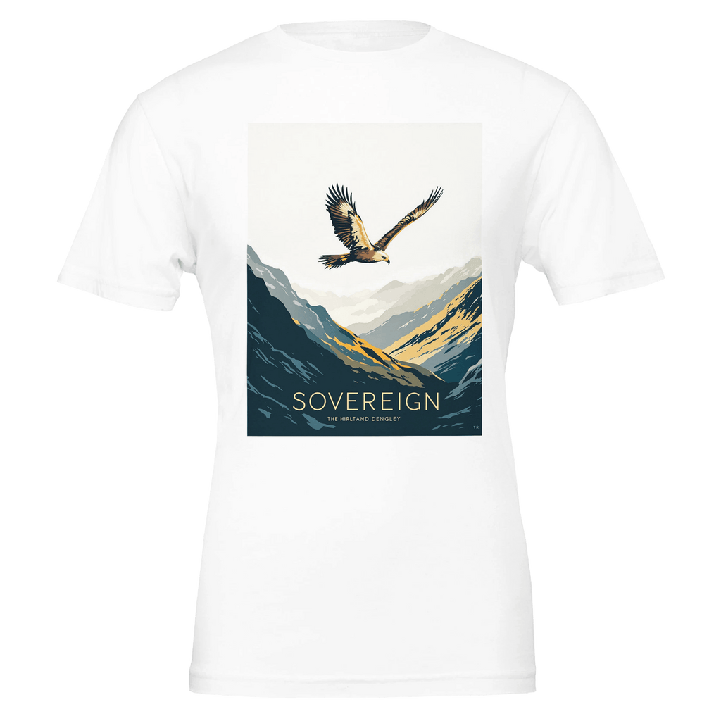 Golden Eagle Scottish Wildlife Tee | Highland Glen Thermal Art Shirt - Wild Thread Co