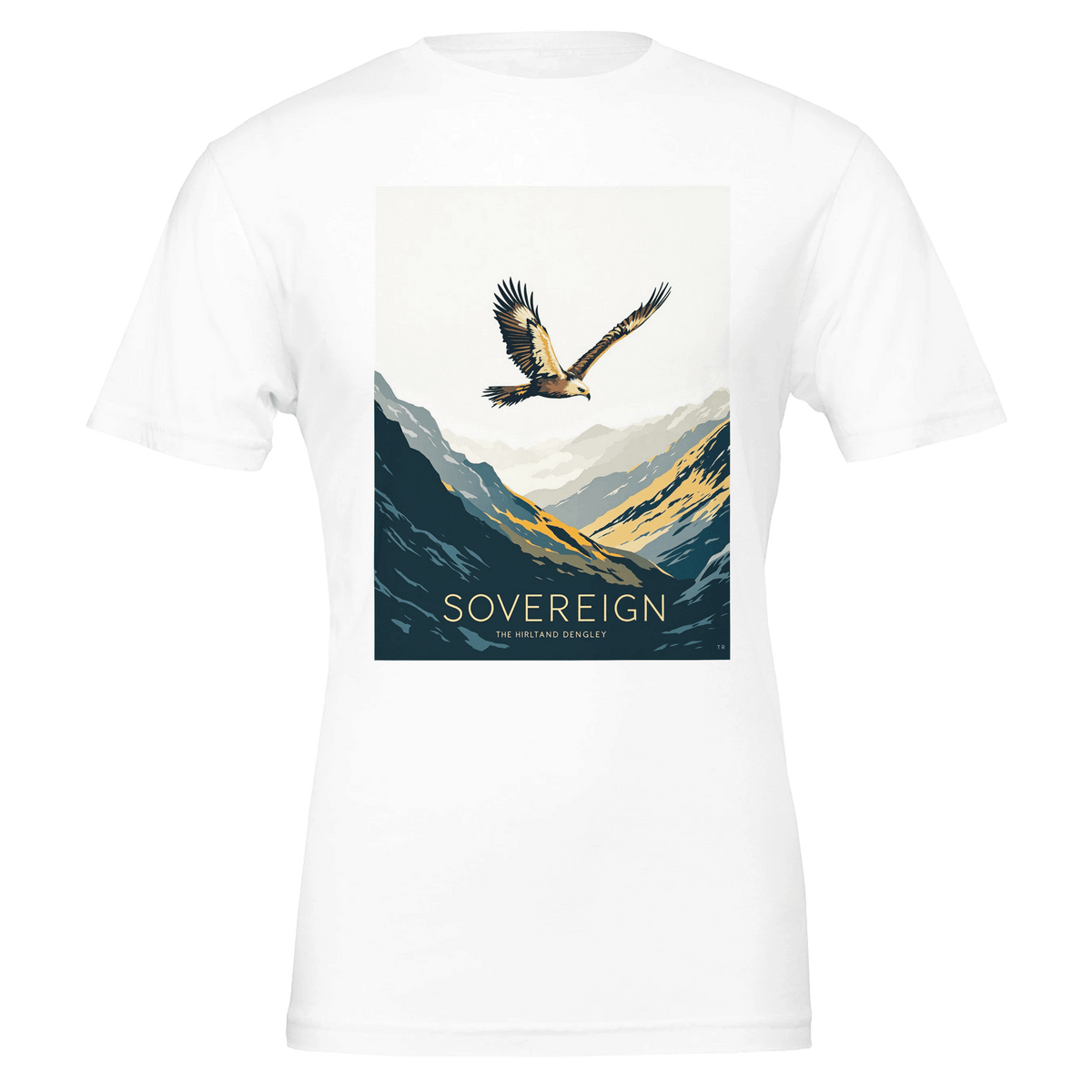 Golden Eagle Scottish Wildlife Tee | Highland Glen Thermal Art Shirt - Wild Thread Co