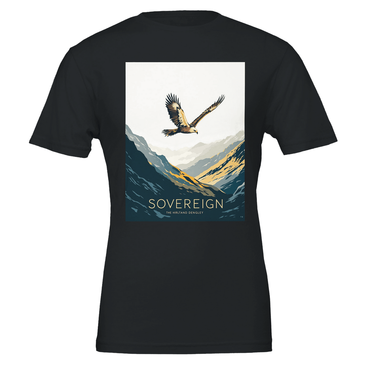 Golden Eagle Scottish Wildlife Tee | Highland Glen Thermal Art Shirt - Wild Thread Co