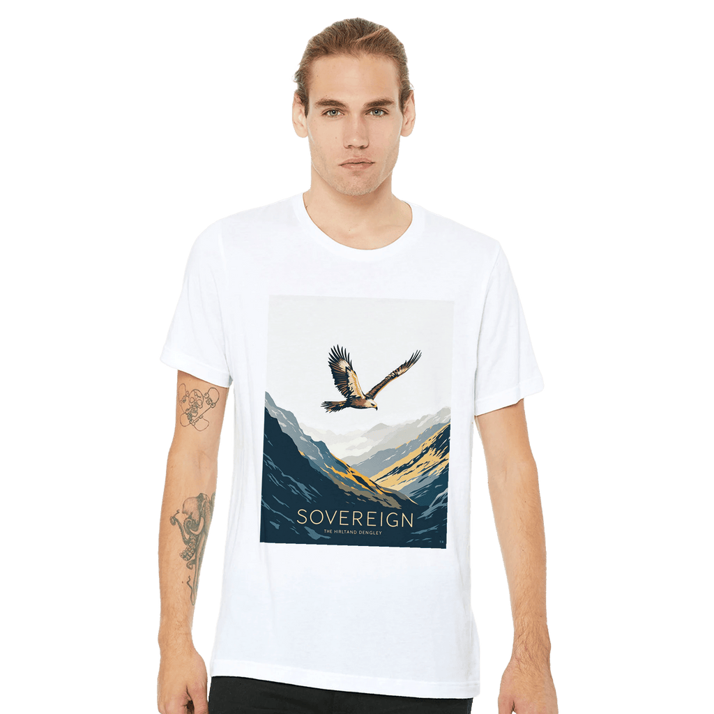 Golden Eagle Scottish Wildlife Tee | Highland Glen Thermal Art Shirt - Wild Thread Co