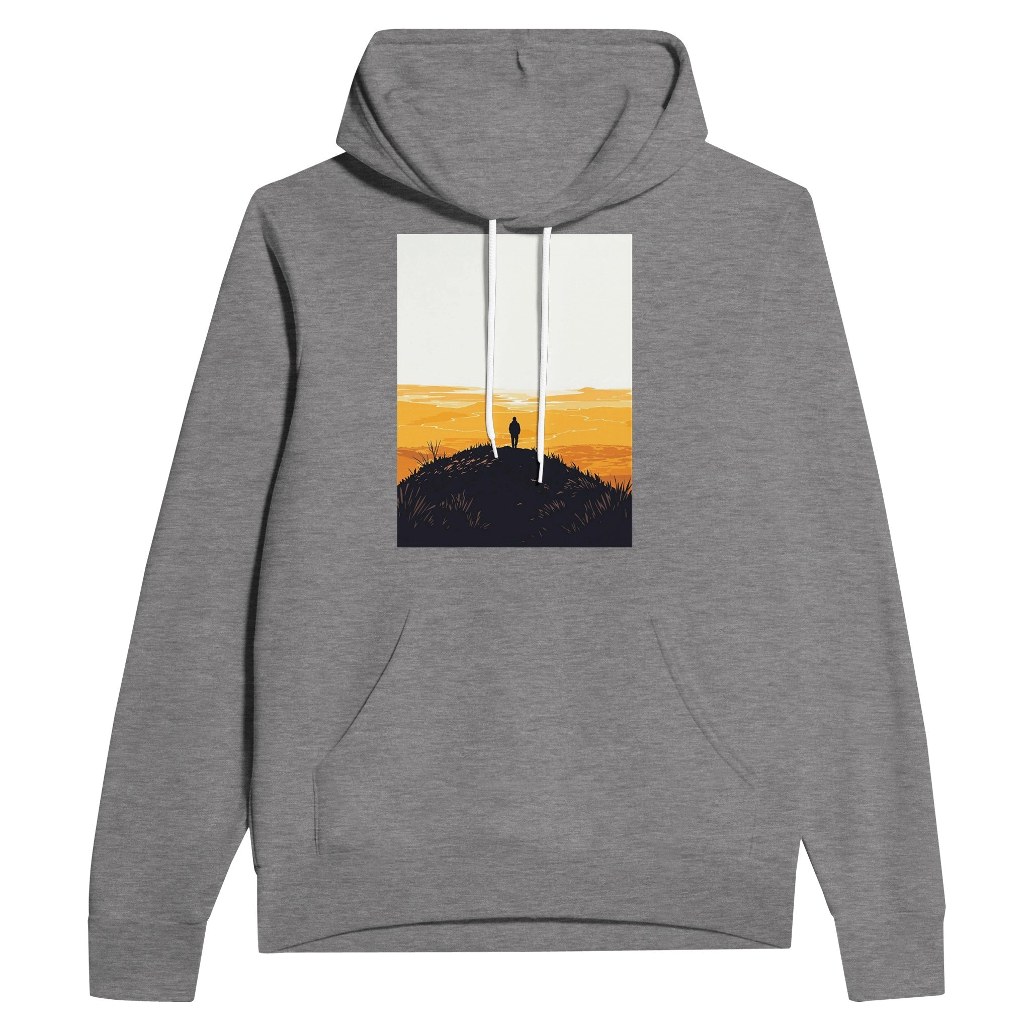 Golden Hour Hilltop Walker Hoodie | Sunset Walk Hoodie UK - Wild Thread Co