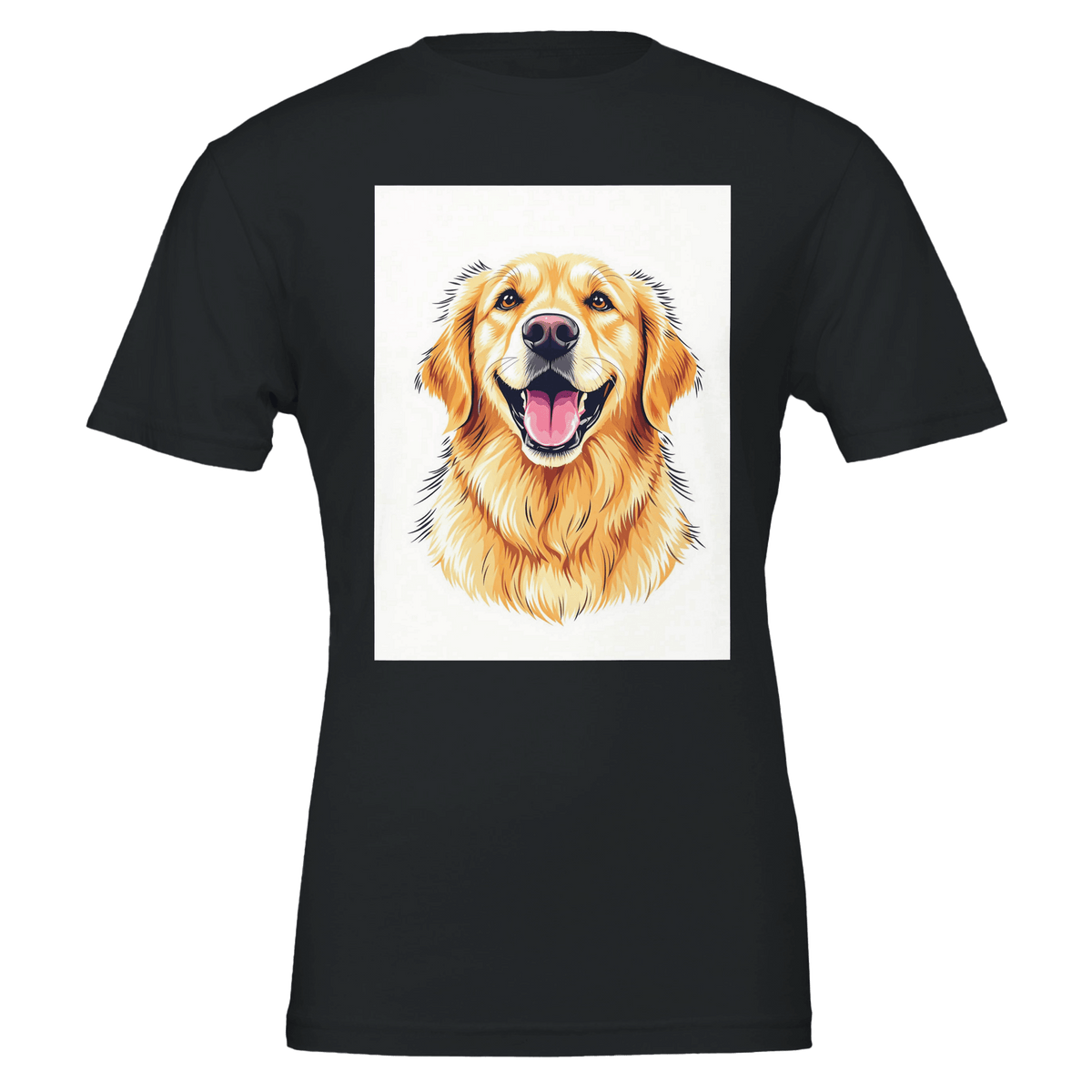Golden Retriever Smile T-Shirt | Unique Gift UK - Wild Thread Co
