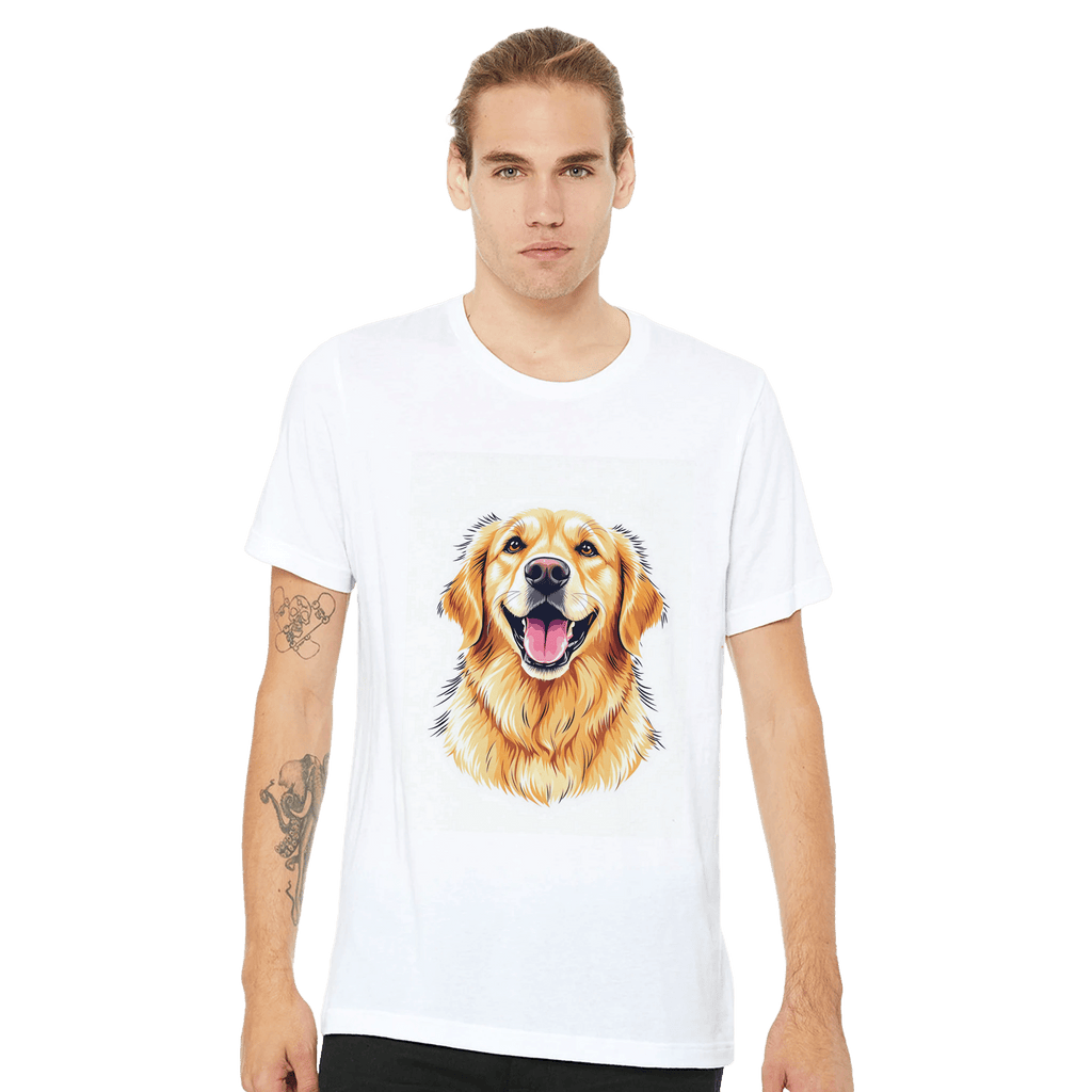 Golden Retriever Smile T-Shirt | Unique Gift UK - Wild Thread Co