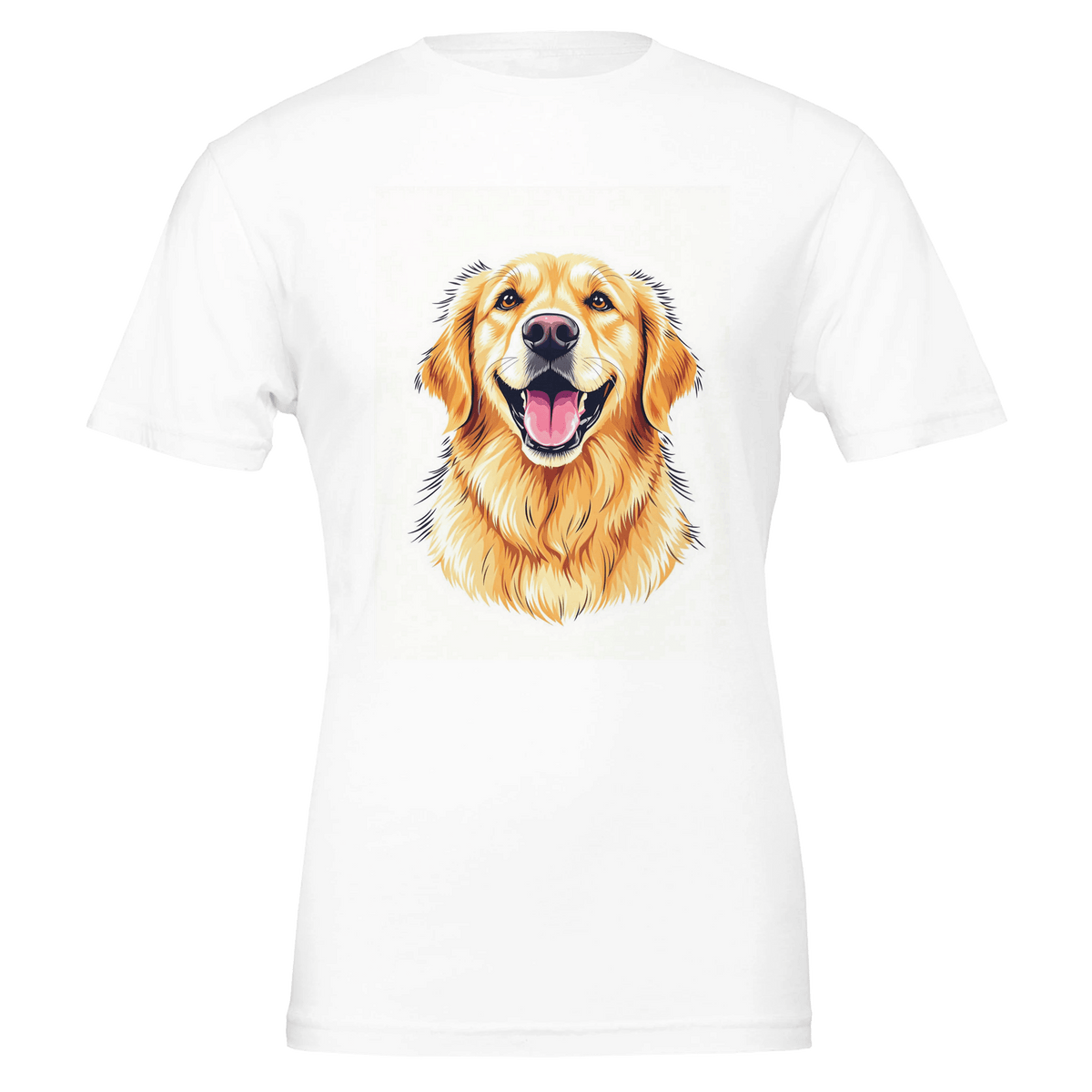 Golden Retriever Smile T-Shirt | Unique Gift UK - Wild Thread Co