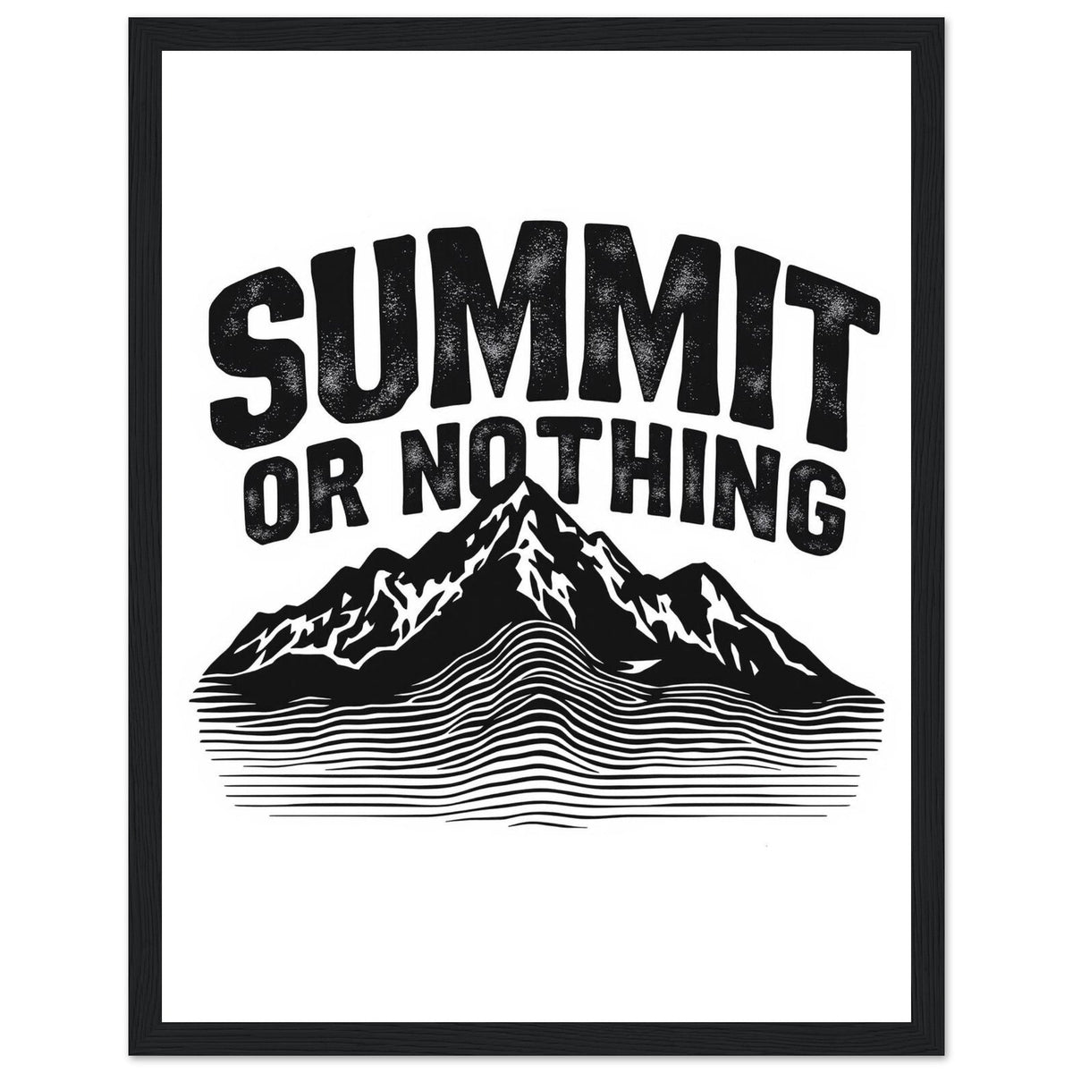 Gorpcore Mountain Framed Print | Outdoor Lover Gift | UK - Wild Thread Co