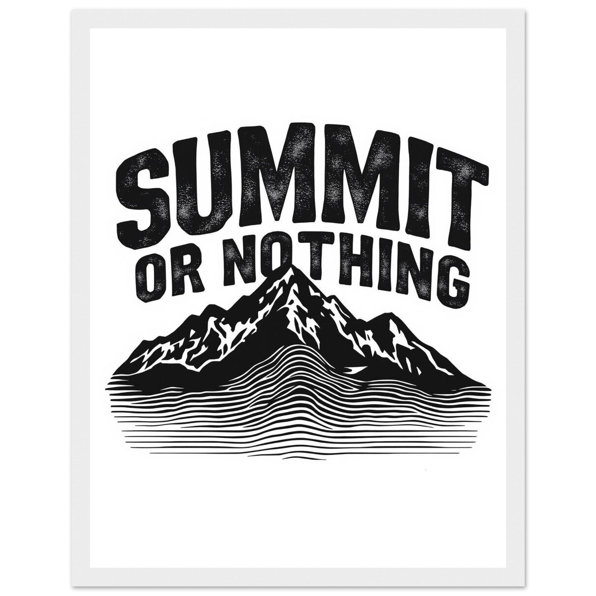 Gorpcore Mountain Framed Print | Outdoor Lover Gift | UK - Wild Thread Co