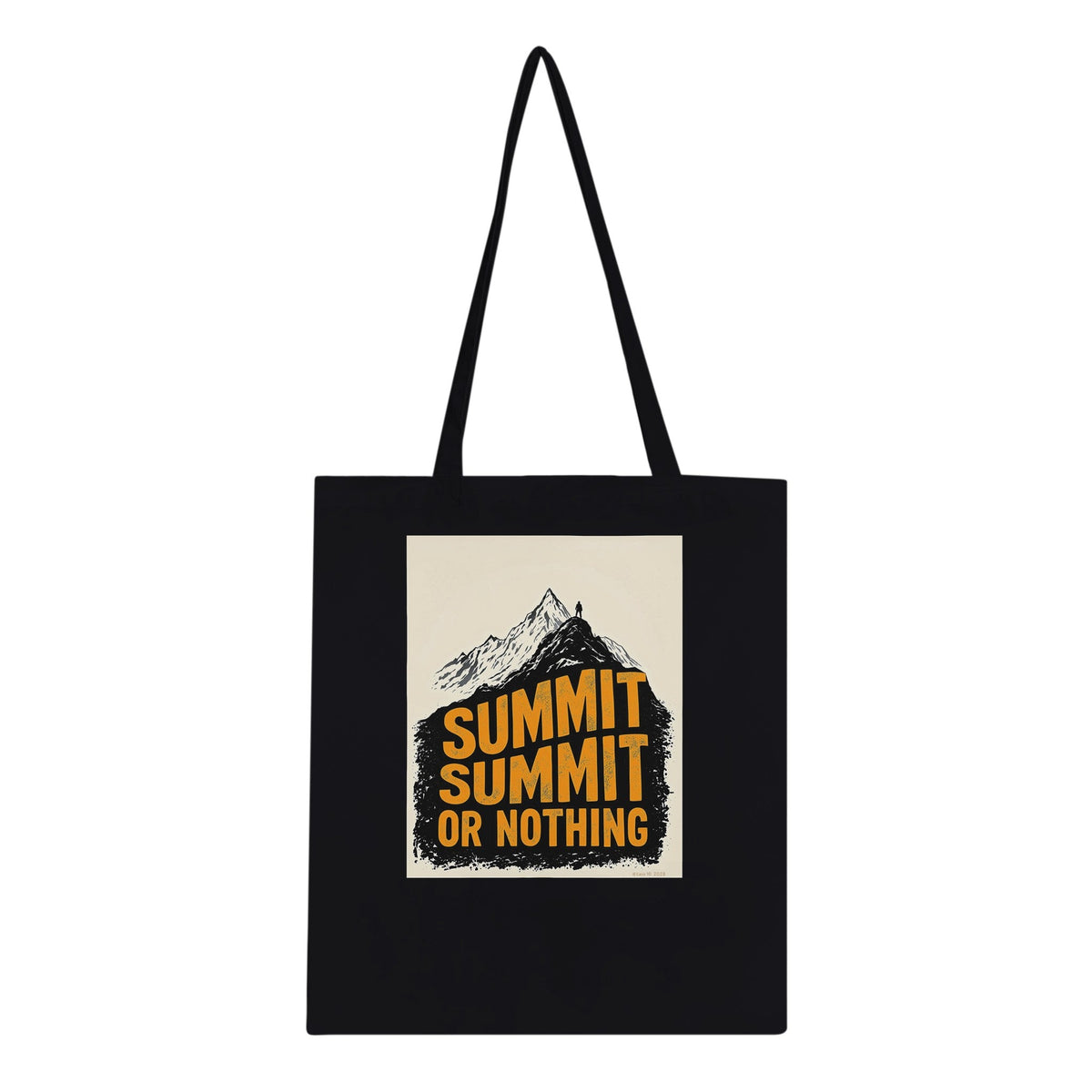 Gorpcore Mountain Summit Tote Bag Cotton Shopper UK - Wild Thread Co