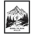 Gorpcore Trail Running Framed Print Wall Art Ready to Hang UK - Wild Thread Co