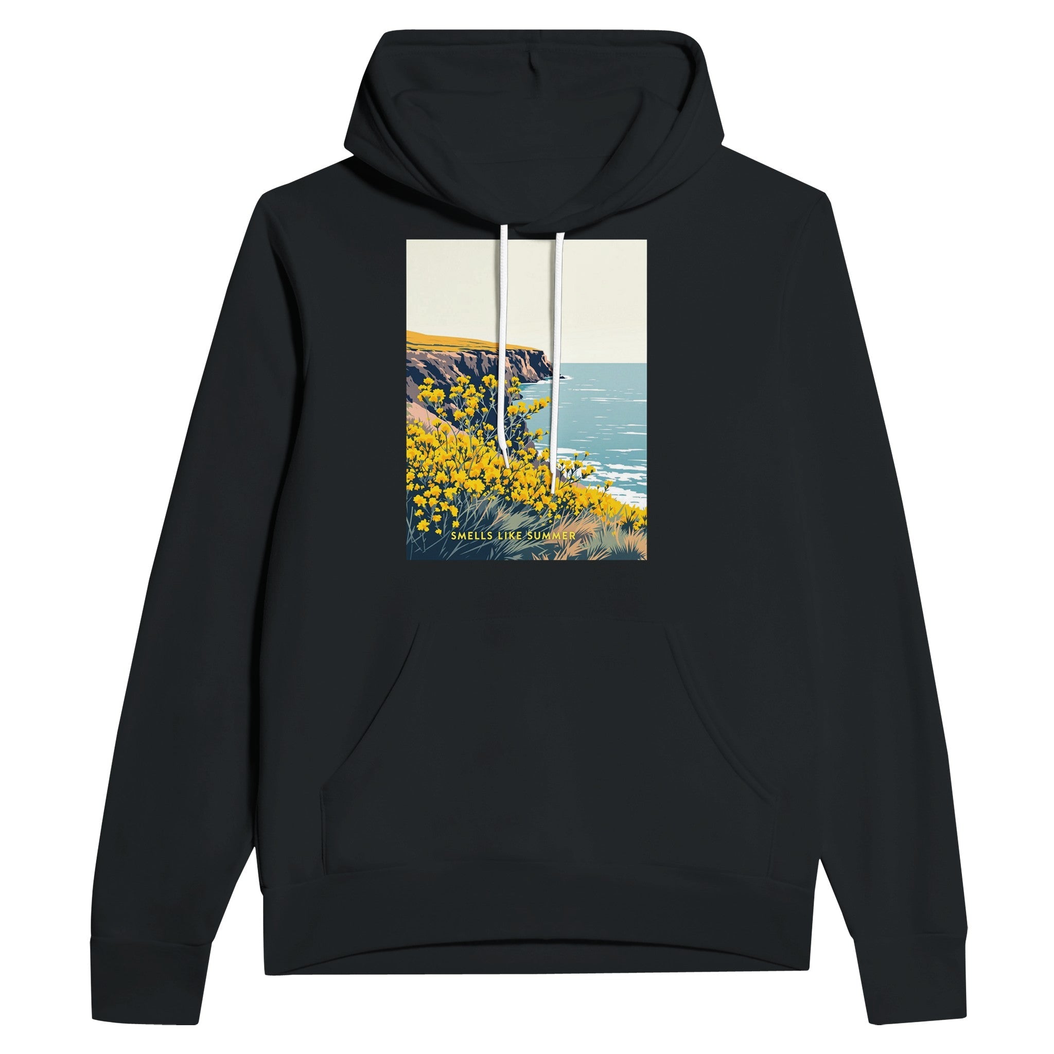 Gorse Coastal Moor Hoodie | British Moorland Yellow Flower Gift - Wild Thread Co