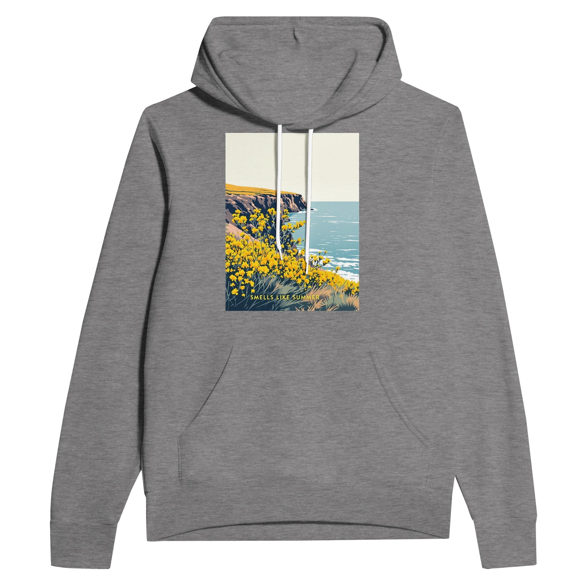 Gorse Coastal Moor Hoodie | British Moorland Yellow Flower Gift - Wild Thread Co