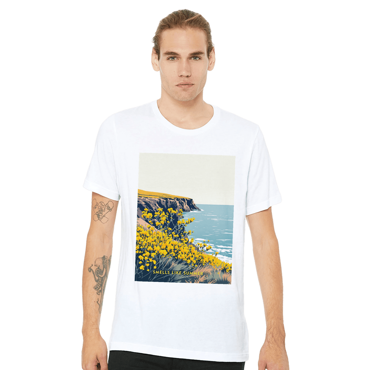 Gorse Coastal Moor T-Shirt | British Moorland Yellow Flower Gift - Wild Thread Co