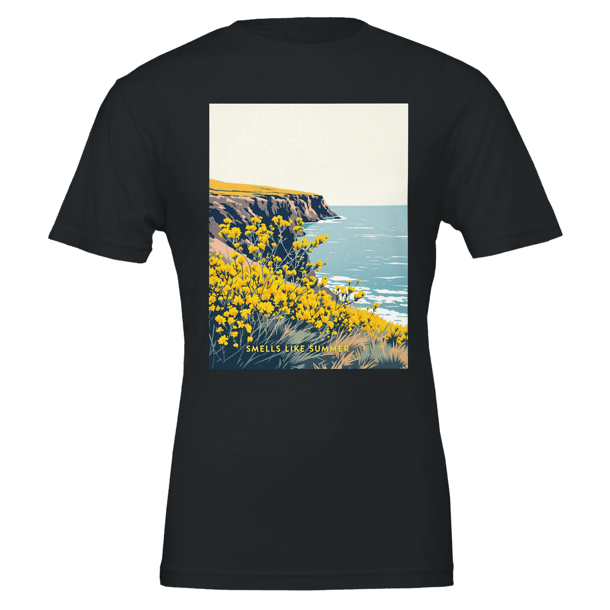 Gorse Coastal Moor T-Shirt | British Moorland Yellow Flower Gift - Wild Thread Co