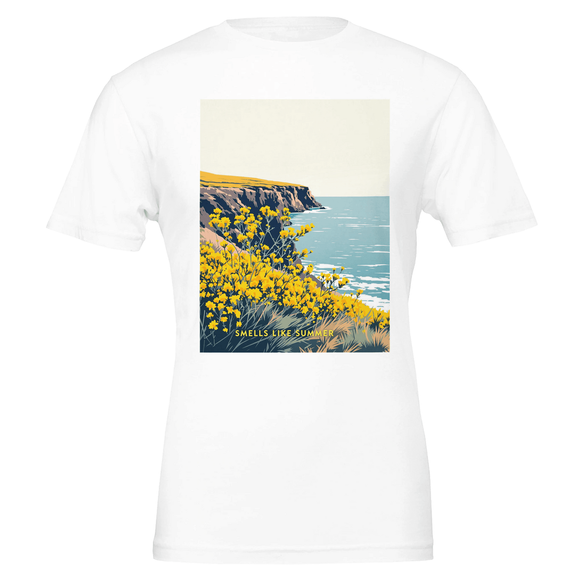 Gorse Coastal Moor T-Shirt | British Moorland Yellow Flower Gift - Wild Thread Co