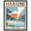 Hakone Vintage Travel Framed Print Wall Art Ready to Hang UK — Framed Art Print | Wild Thread Co UK