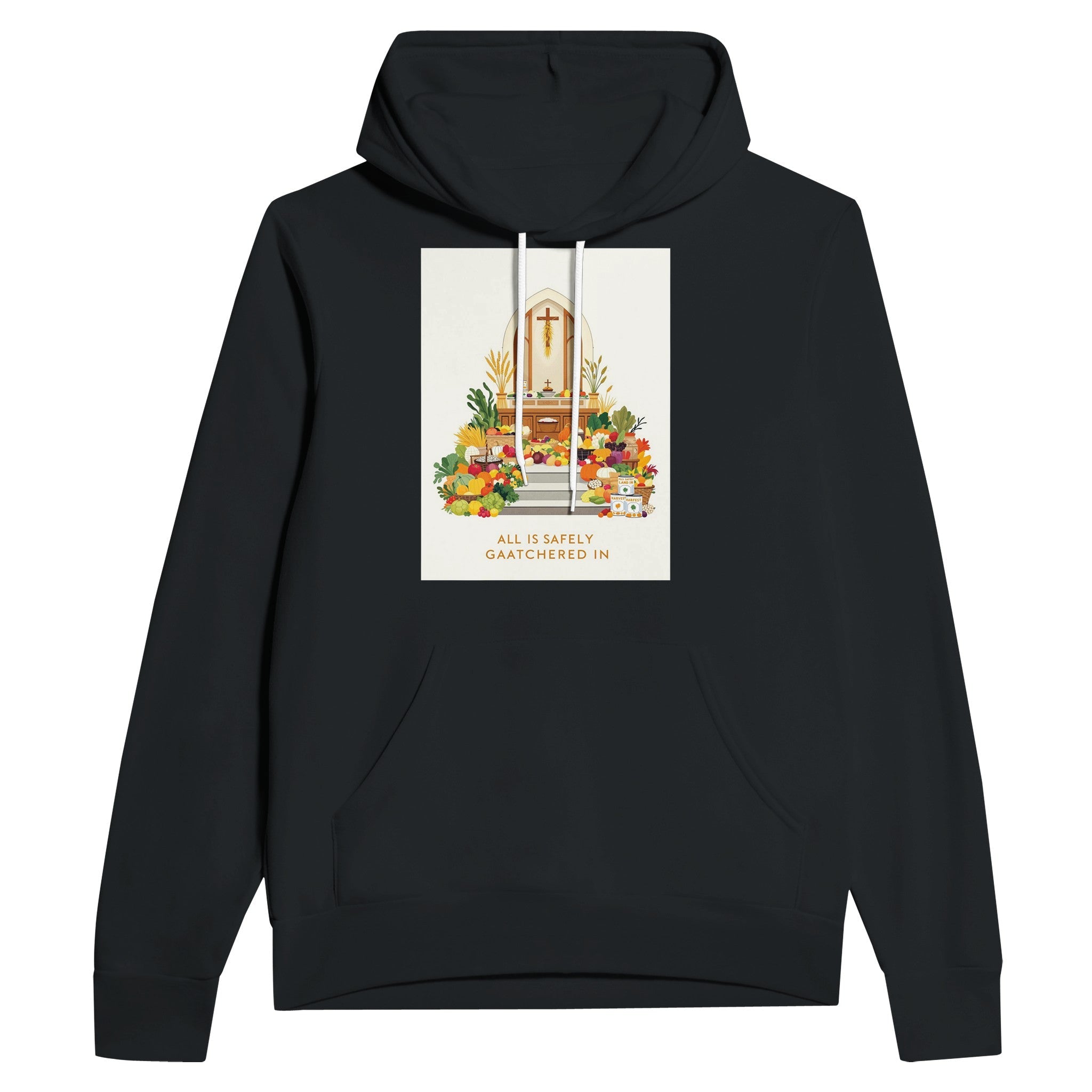 Harvest Festival Church Hoodie | British Tradition Gift | Navy Unisex Hoodie - Wild Thread Co