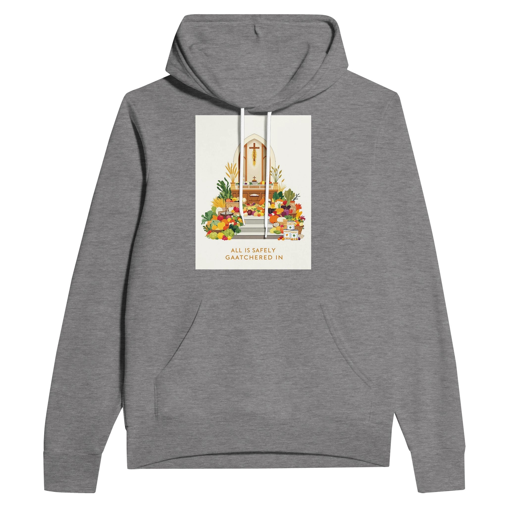 Harvest Festival Church Hoodie | British Tradition Gift | Navy Unisex Hoodie - Wild Thread Co
