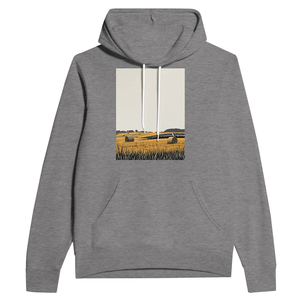 Harvest Moon Hoodie | Barn Owl Field Night UK Rural Gift - Wild Thread Co