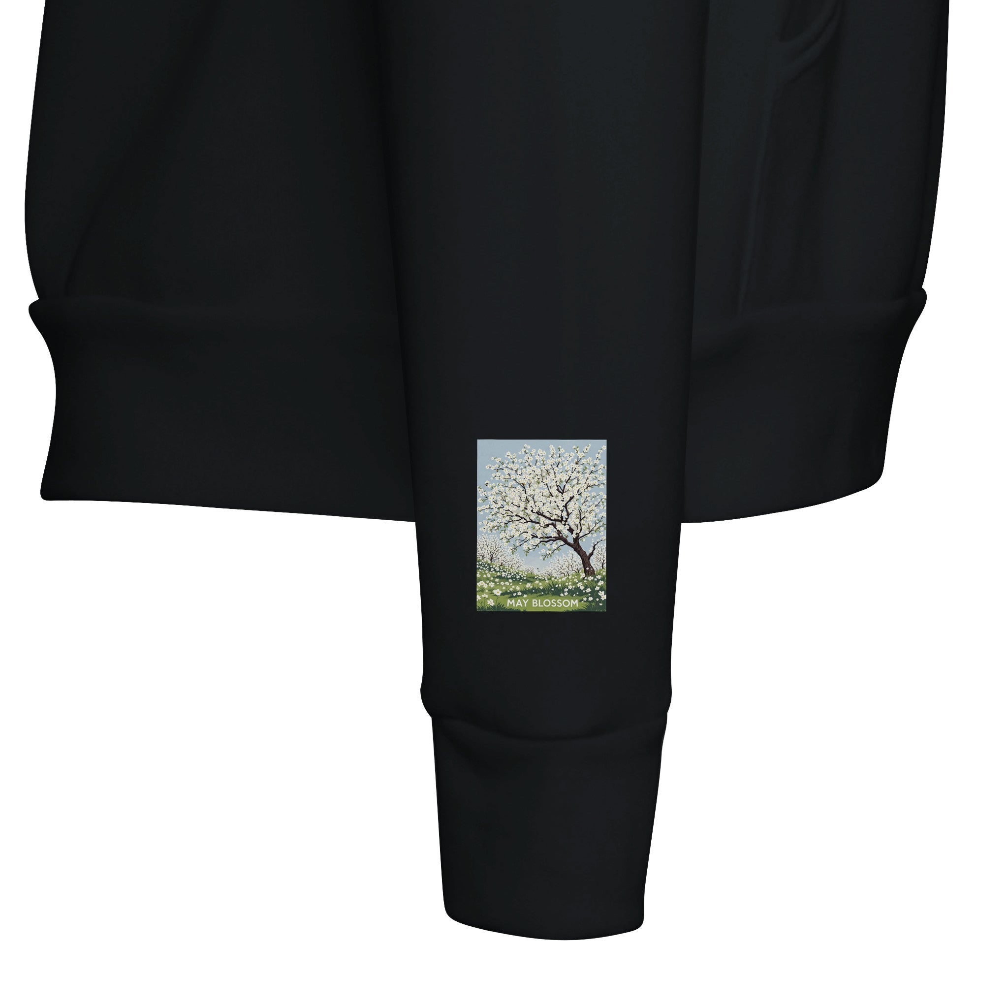 Hawthorn May Blossom Hoodie | British Spring Hoodie with Bees - Wild Thread Co