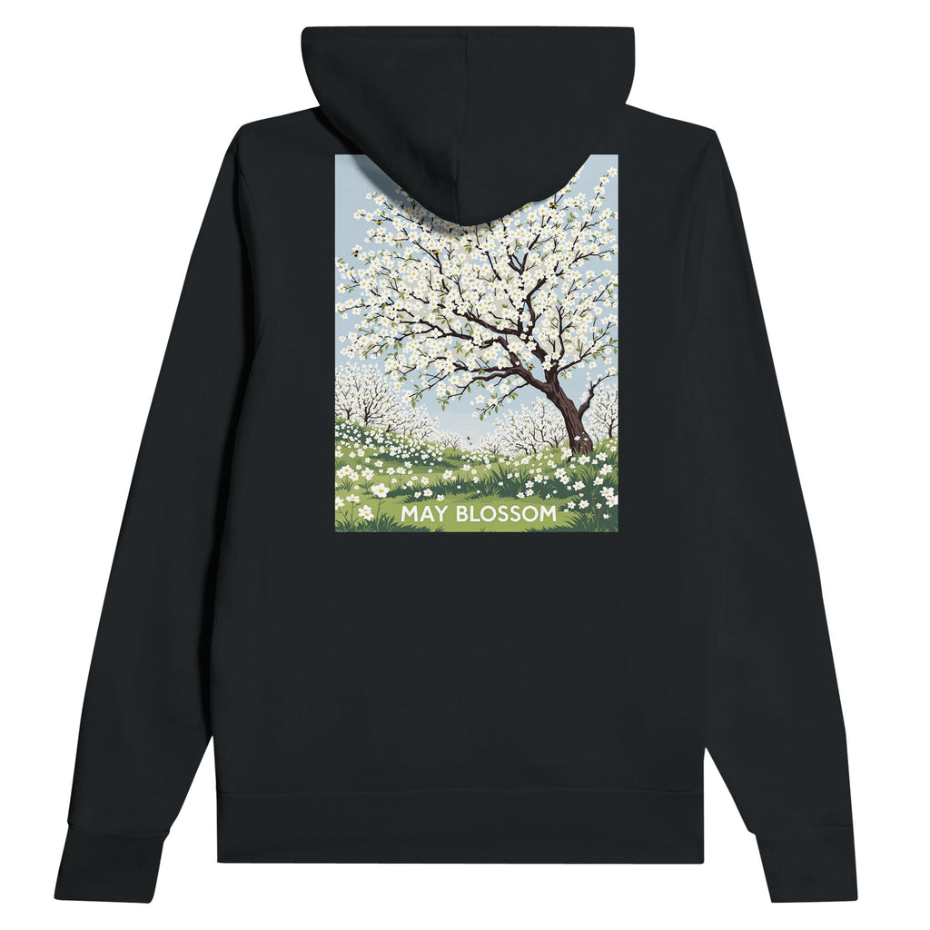 Hawthorn May Blossom Hoodie | British Spring Hoodie with Bees - Wild Thread Co