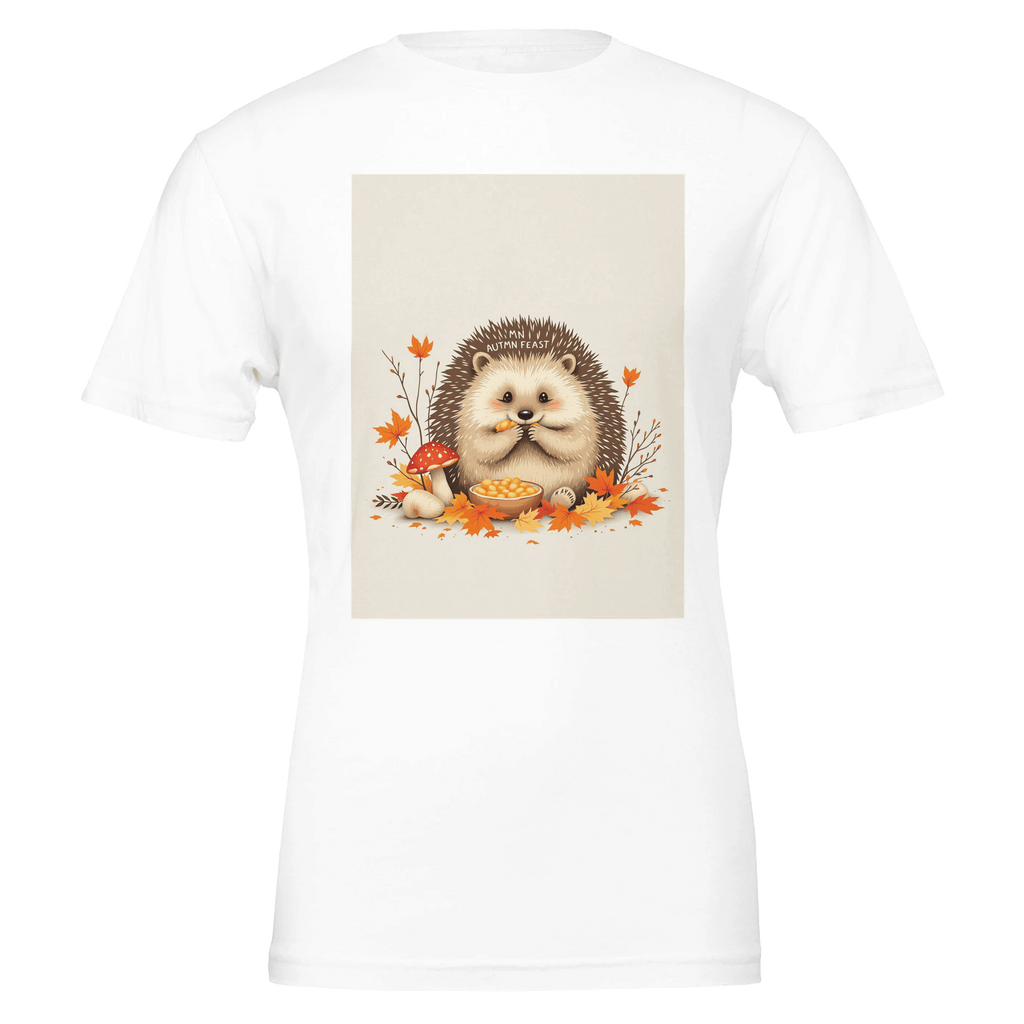 Hedgehog Autumn Feast T-Shirt | British Wildlife Tee - Wild Thread Co