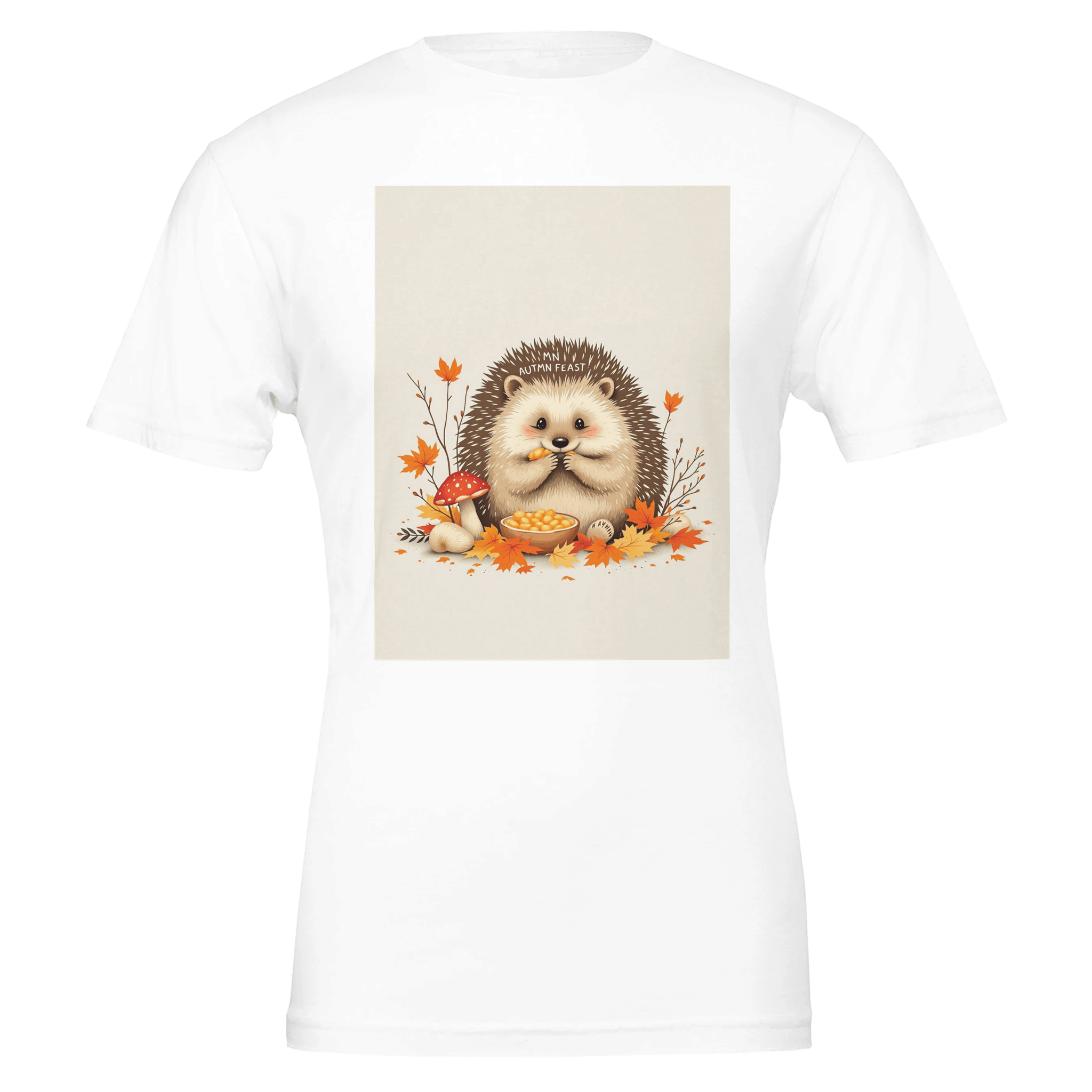 Hedgehog Autumn Feast T-Shirt | British Wildlife Tee - Wild Thread Co