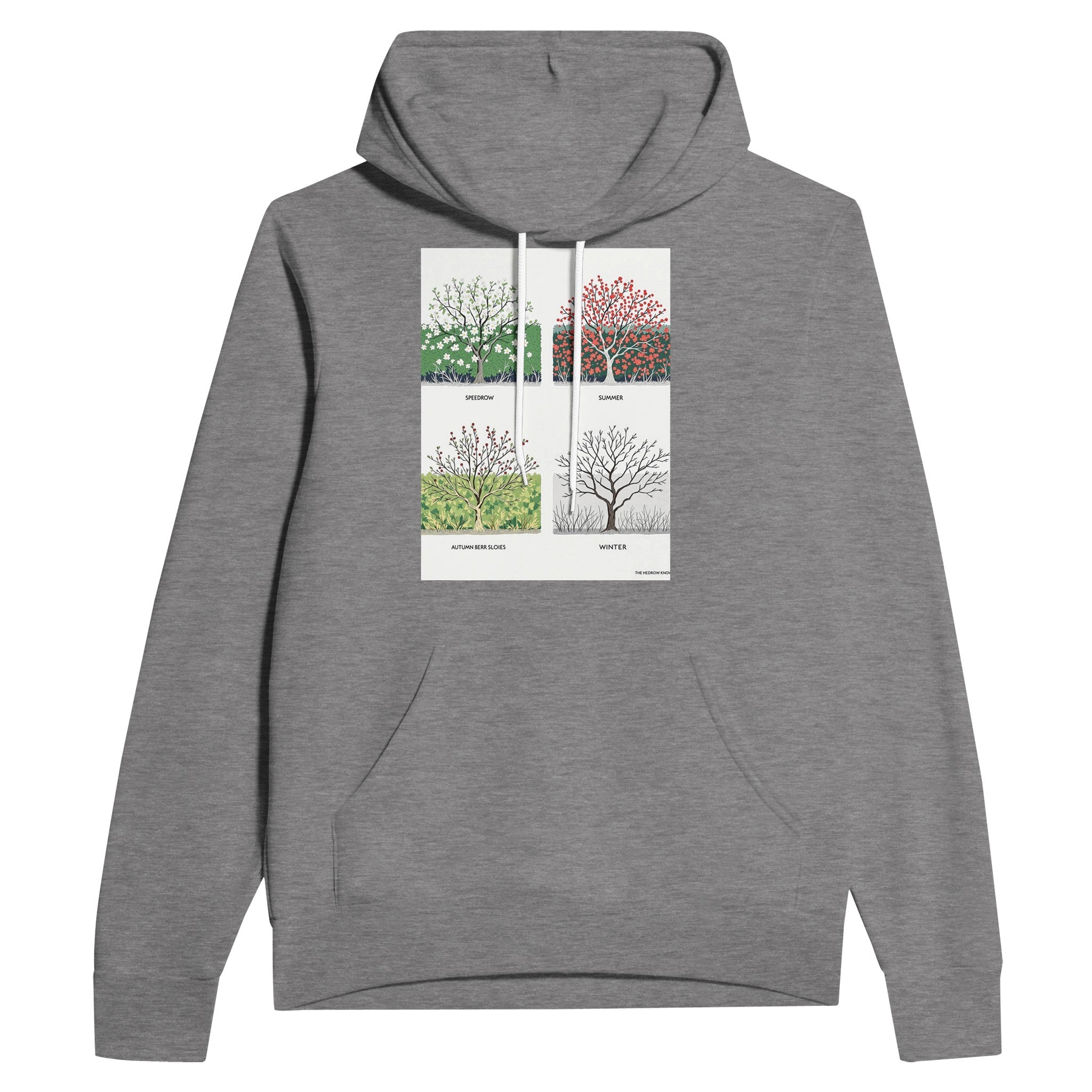Hedgerow Four Seasons Hoodie | British Countryside Nature Hoodie - Wild Thread Co