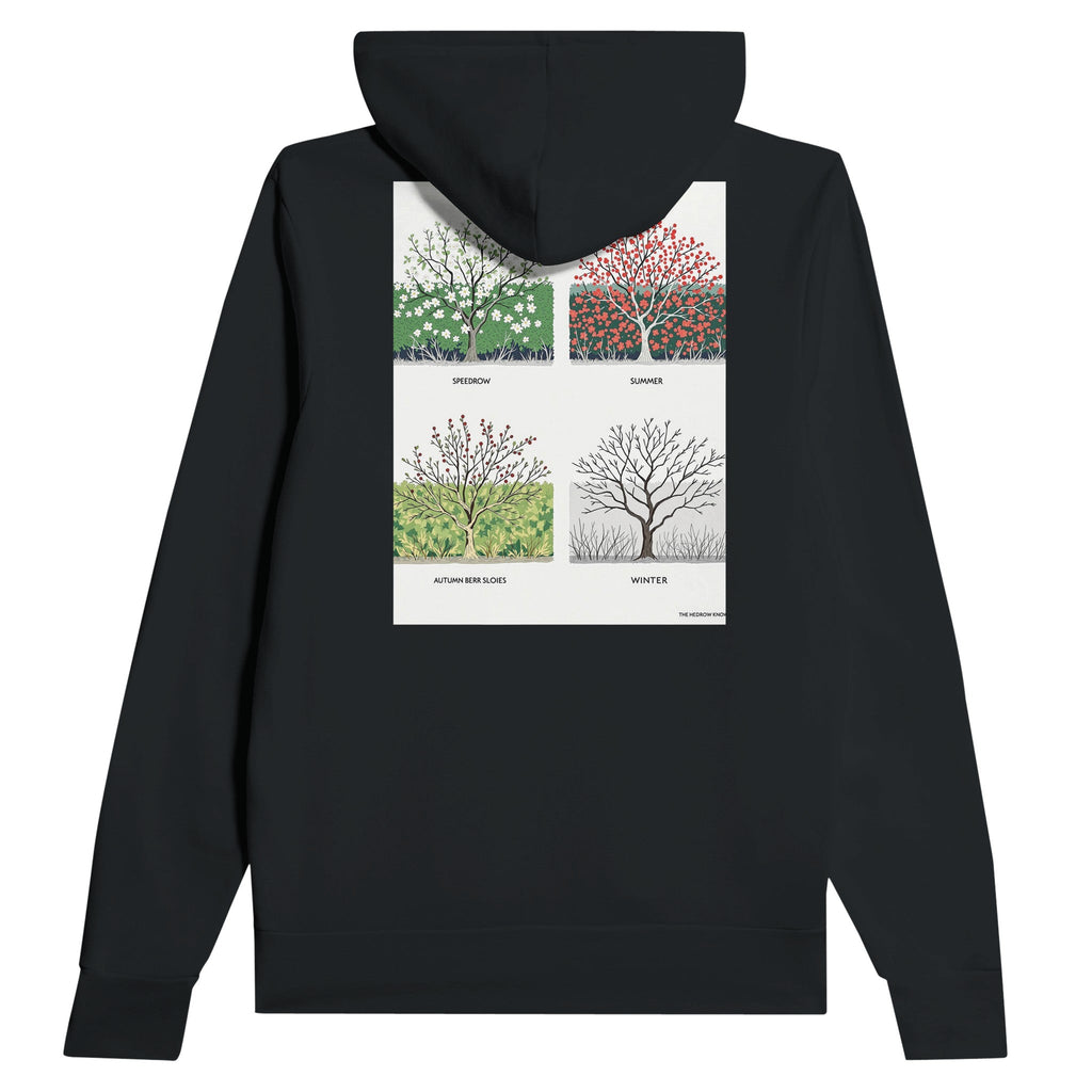 Hedgerow Four Seasons Hoodie | British Countryside Nature Hoodie - Wild Thread Co