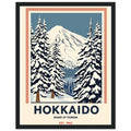 Hokkaido Vintage Travel Poster — Framed Art Print | Wild Thread Co UK