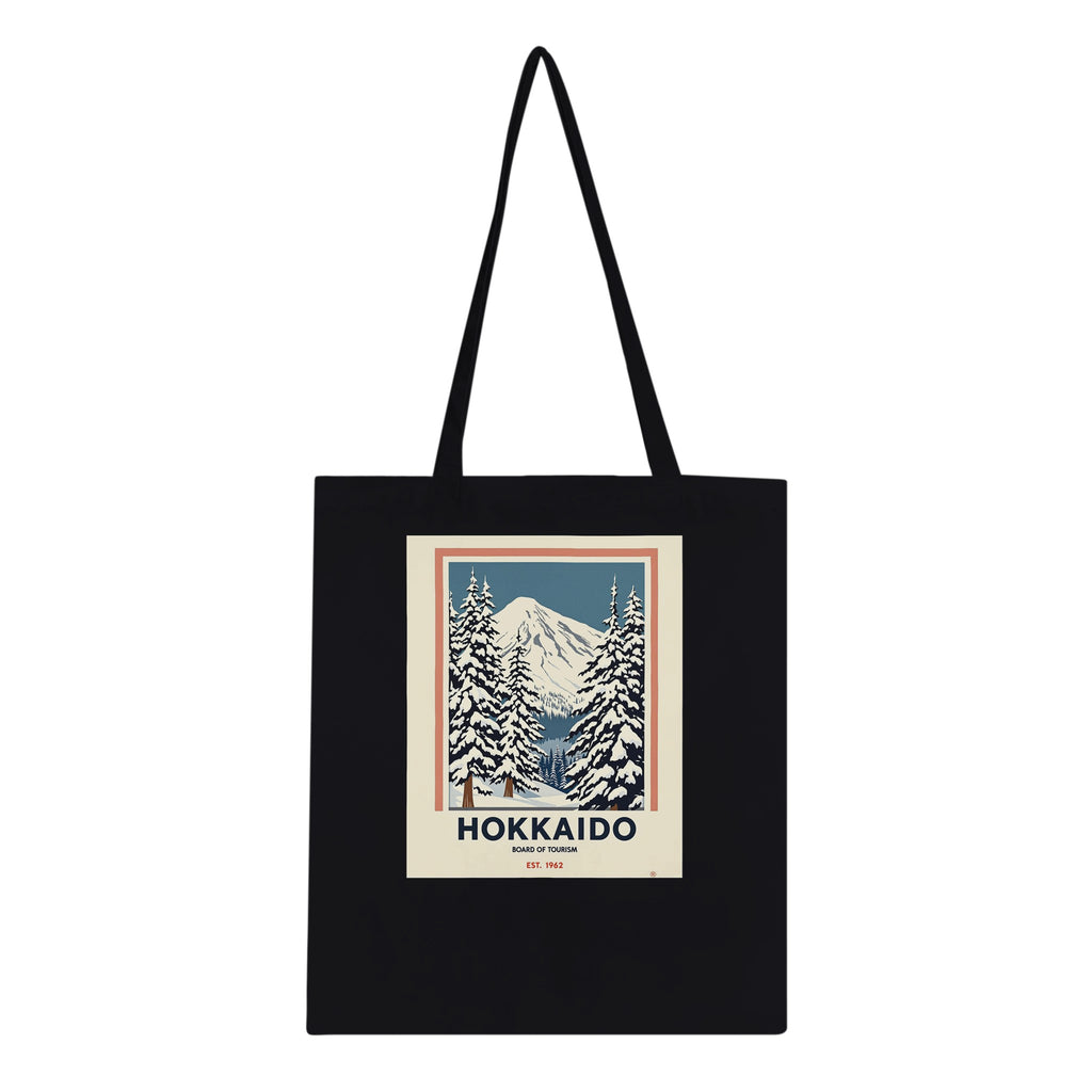 Hokkaido Vintage Travel Tote Bag Cotton Shopper UK Tote Bag — detail view | Wild Thread Co