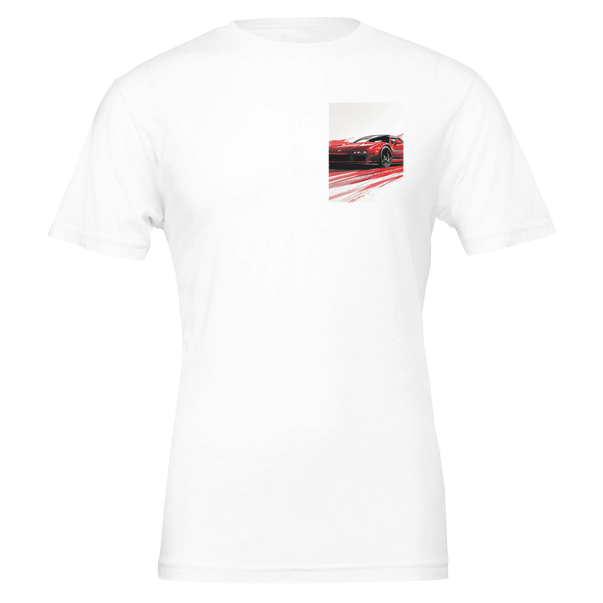 Honda Nsx Senna Jdm Red Minimal | T-Shirt | Garage Workshop Wall Art - Wild Thread Co