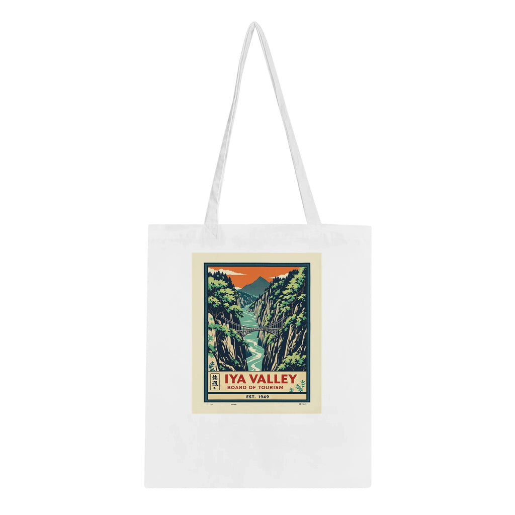 Iya Valley Vintage Travel Tote Bag Cotton Shopper UK — Tote Bag | Wild Thread Co UK