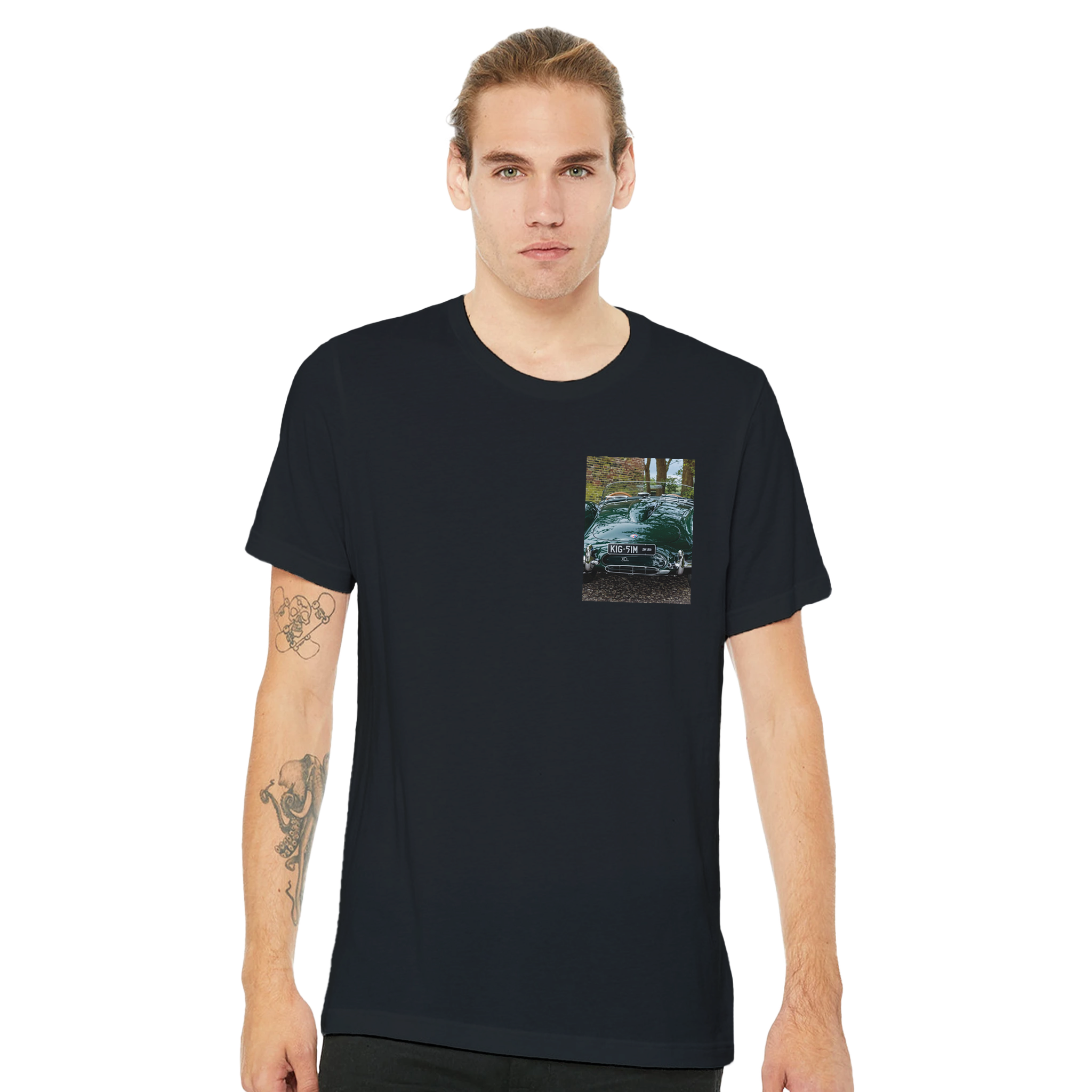 Jaguar Xkss UK Gift T-Shirt — detail view | Wild Thread Co