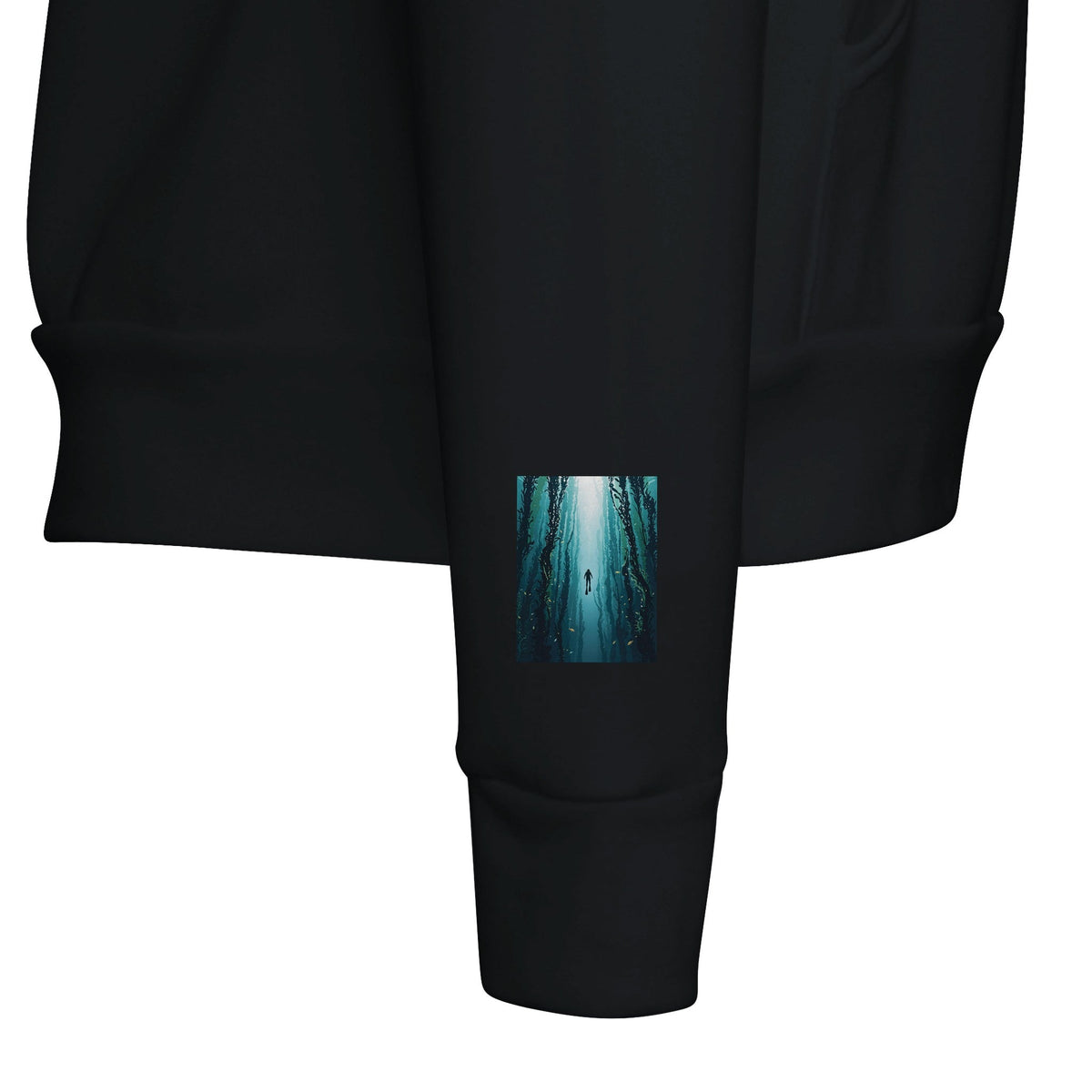 Kelp Forest Freediver Underwater Hoodie | Diving Gift UK - Wild Thread Co