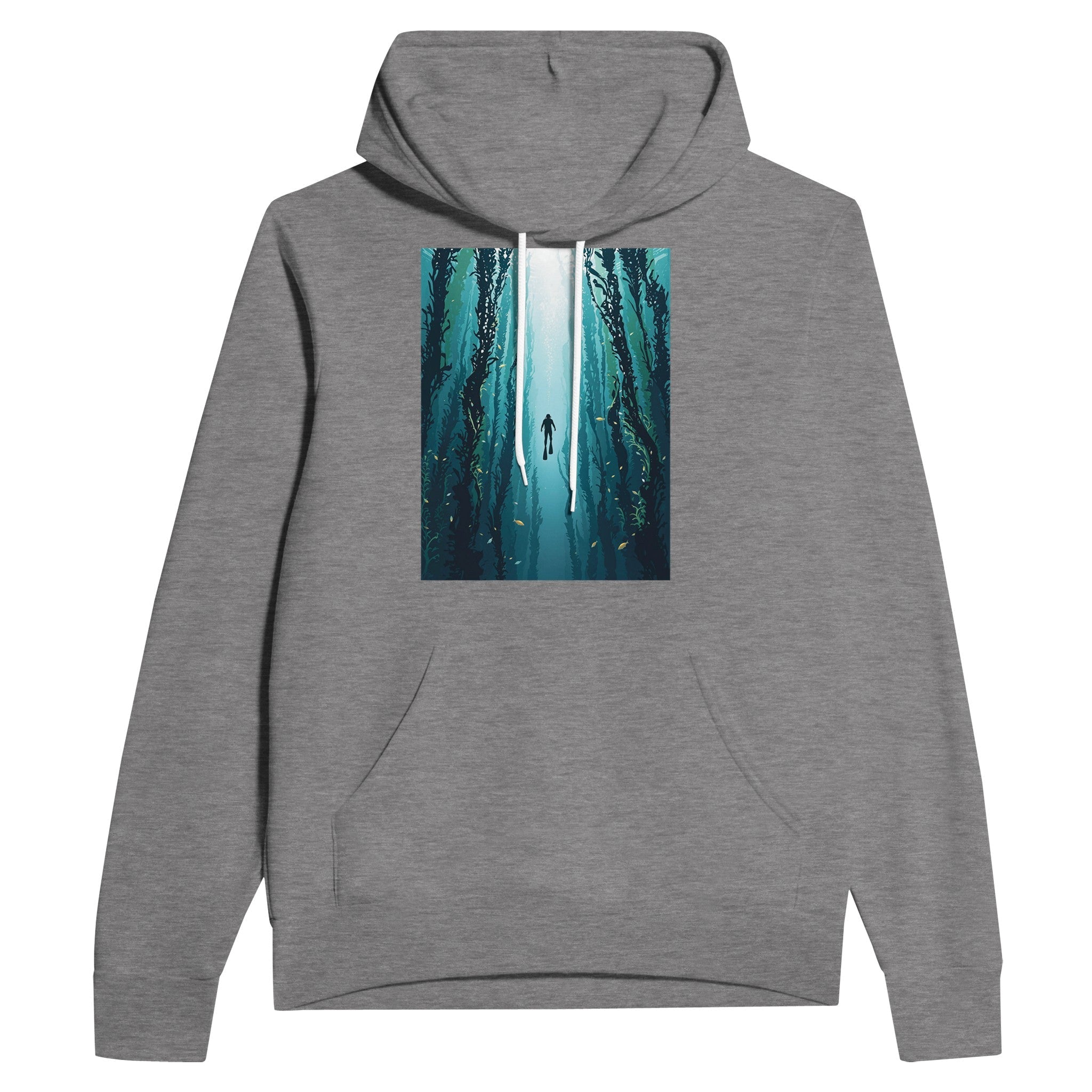 Kelp Forest Freediver Underwater Hoodie | Diving Gift UK - Wild Thread Co