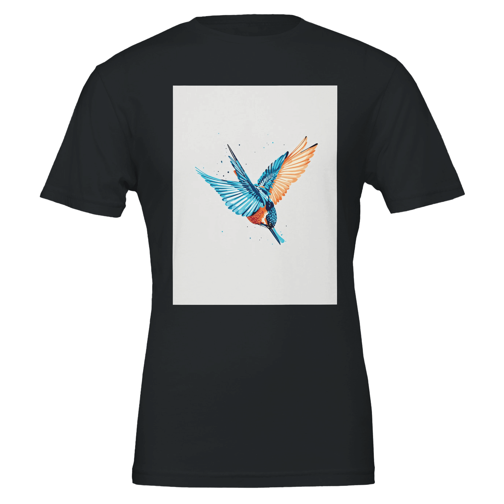 Kingfisher Electric Dive T-Shirt | British Wildlife Tee - Wild Thread Co