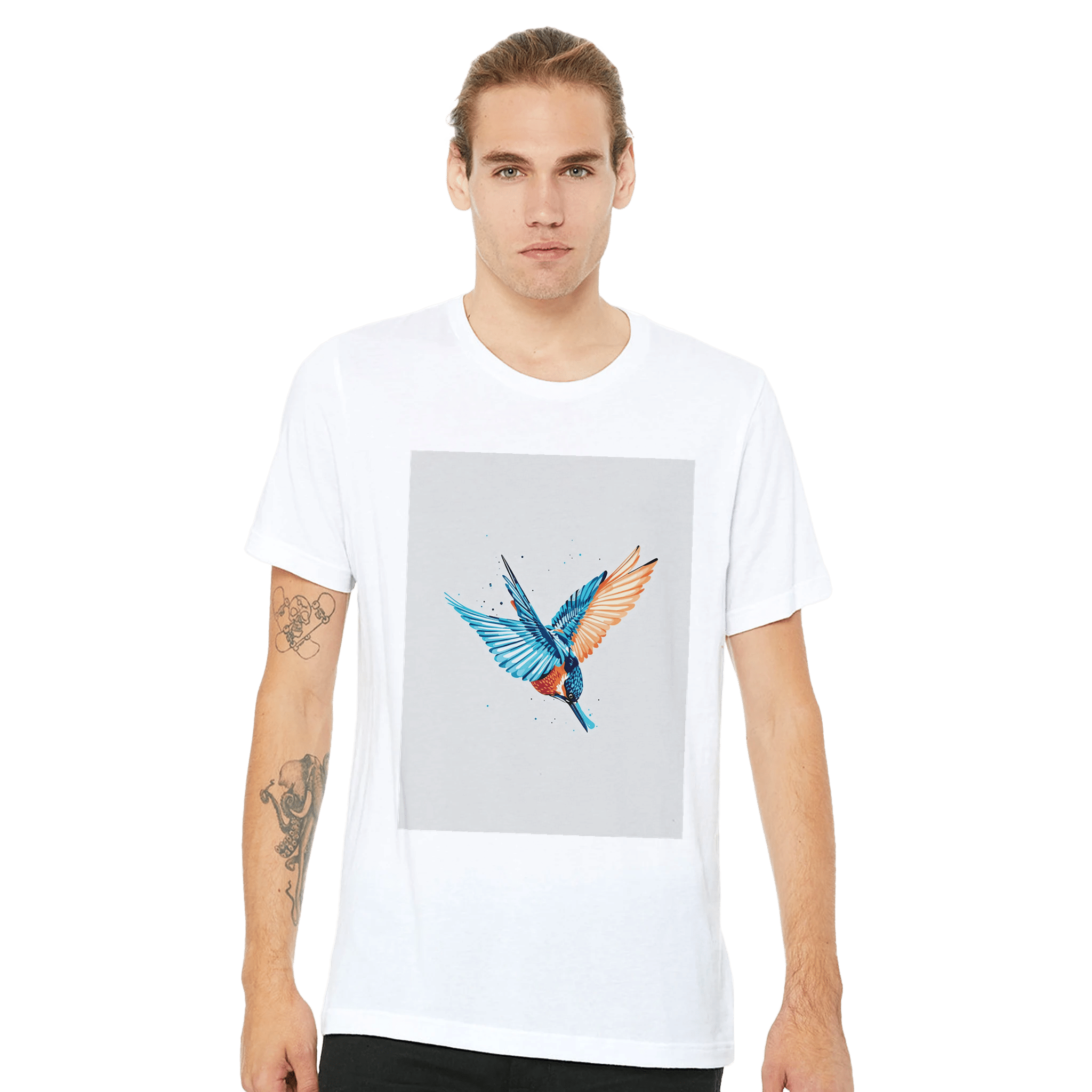 Kingfisher Electric Dive T-Shirt | British Wildlife Tee - Wild Thread Co