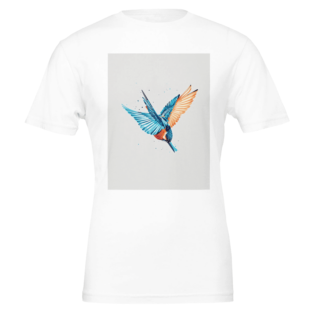 Kingfisher Electric Dive T-Shirt | British Wildlife Tee - Wild Thread Co