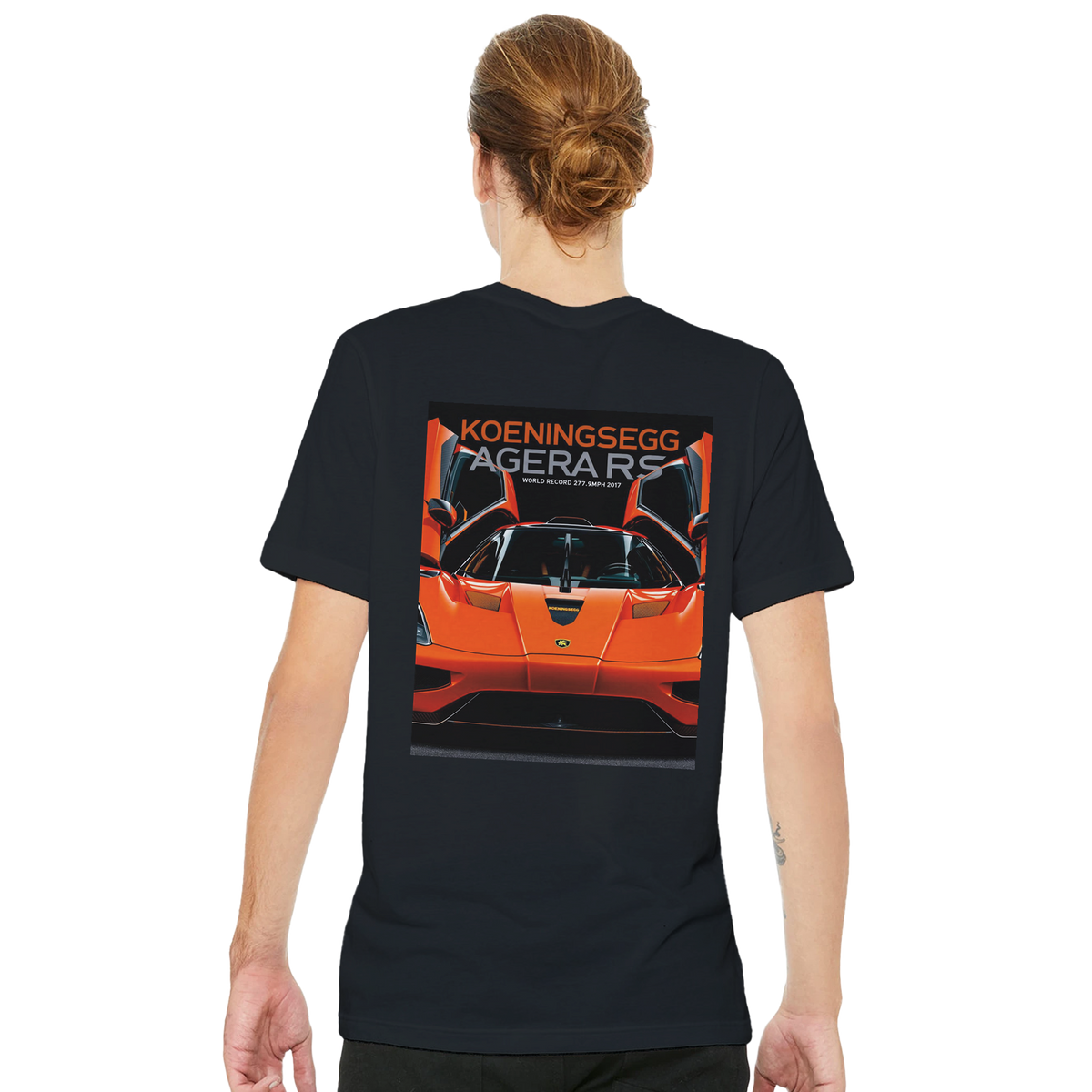 Koenigsegg Agera Rs 277mph Orange | T-Shirt | Garage Workshop Wall Art - Wild Thread Co
