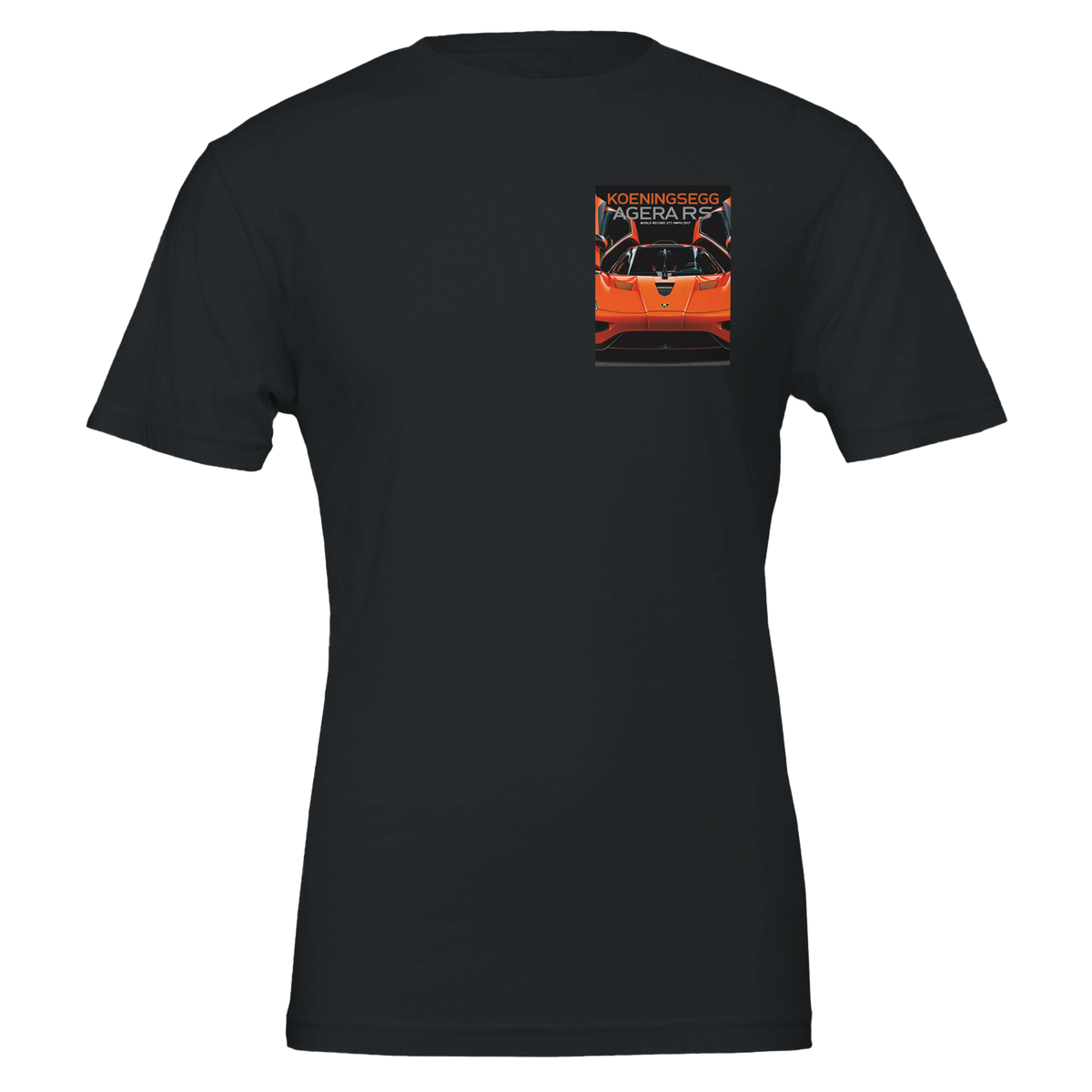 Koenigsegg Agera Rs 277mph Orange | T-Shirt | Garage Workshop Wall Art - Wild Thread Co