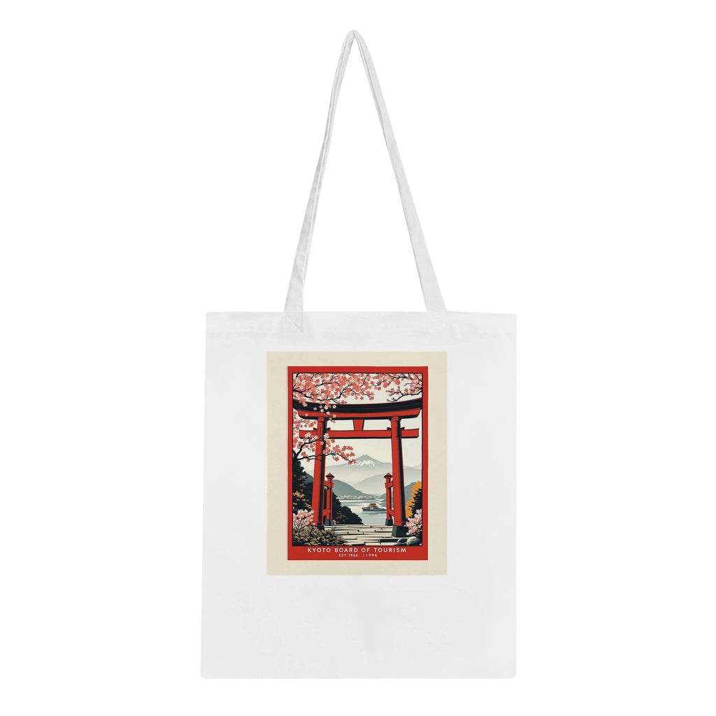 Kyoto Vintage Travel Tote Bag Cotton Shopper UK — Tote Bag | Wild Thread Co UK