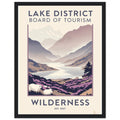 Lake District Vintage Travel Framed Print Wall Art Ready to Hang UK — Framed Art Print | Wild Thread Co UK
