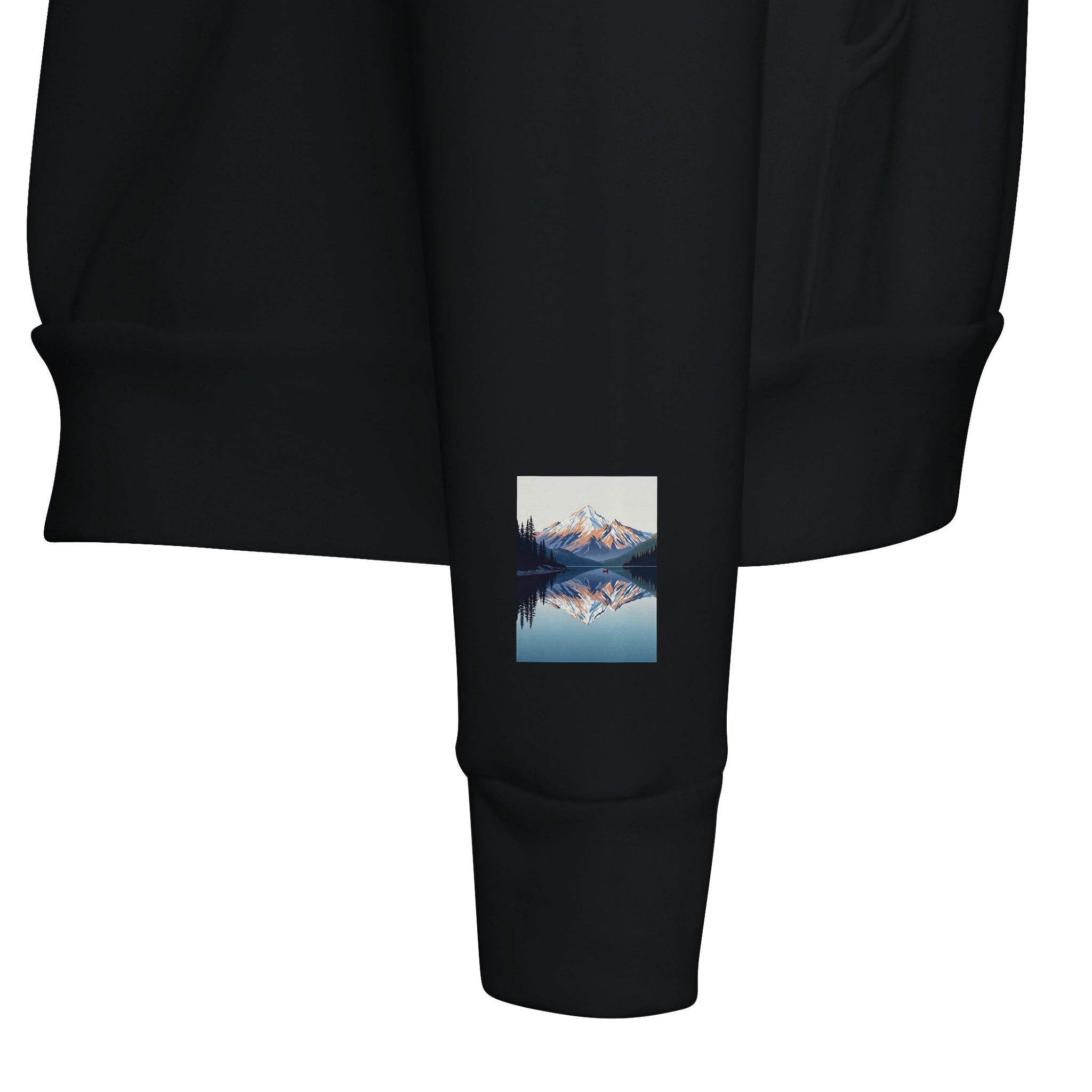 Lake Reflection Mountain Hoodie | Still Water Hoodie UK - Wild Thread Co