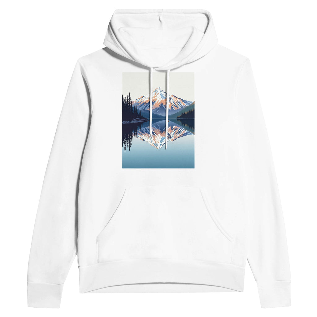 Lake Reflection Mountain Hoodie | Still Water Hoodie UK - Wild Thread Co