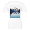 Lake Reflection Mountain T-Shirt | Still Water Tee UK - Wild Thread Co