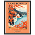 Lake Towada Vintage Travel Framed Print Wall Art Ready to Hang UK — Framed Art Print | Wild Thread Co UK