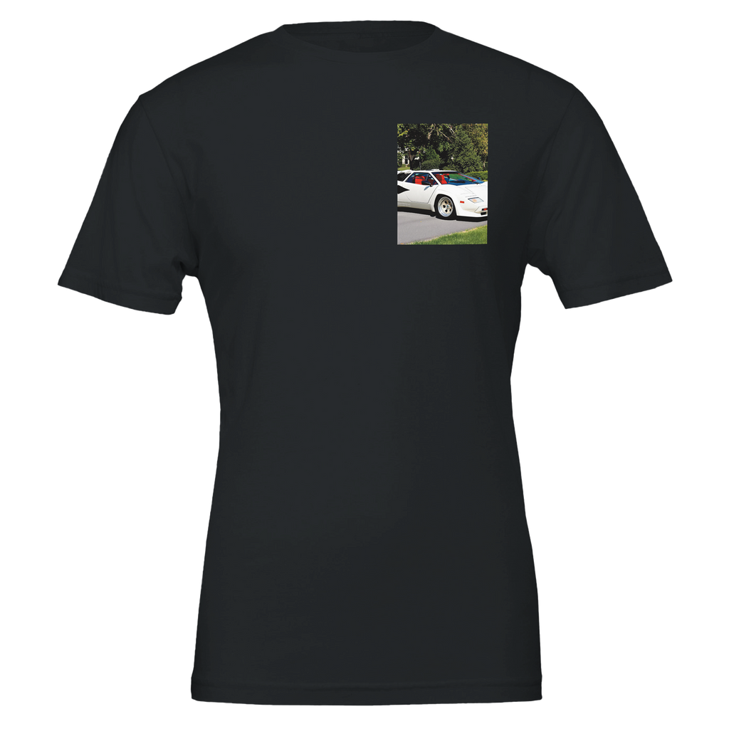 Lamborghini Countach T-Shirt — detail view | Wild Thread Co