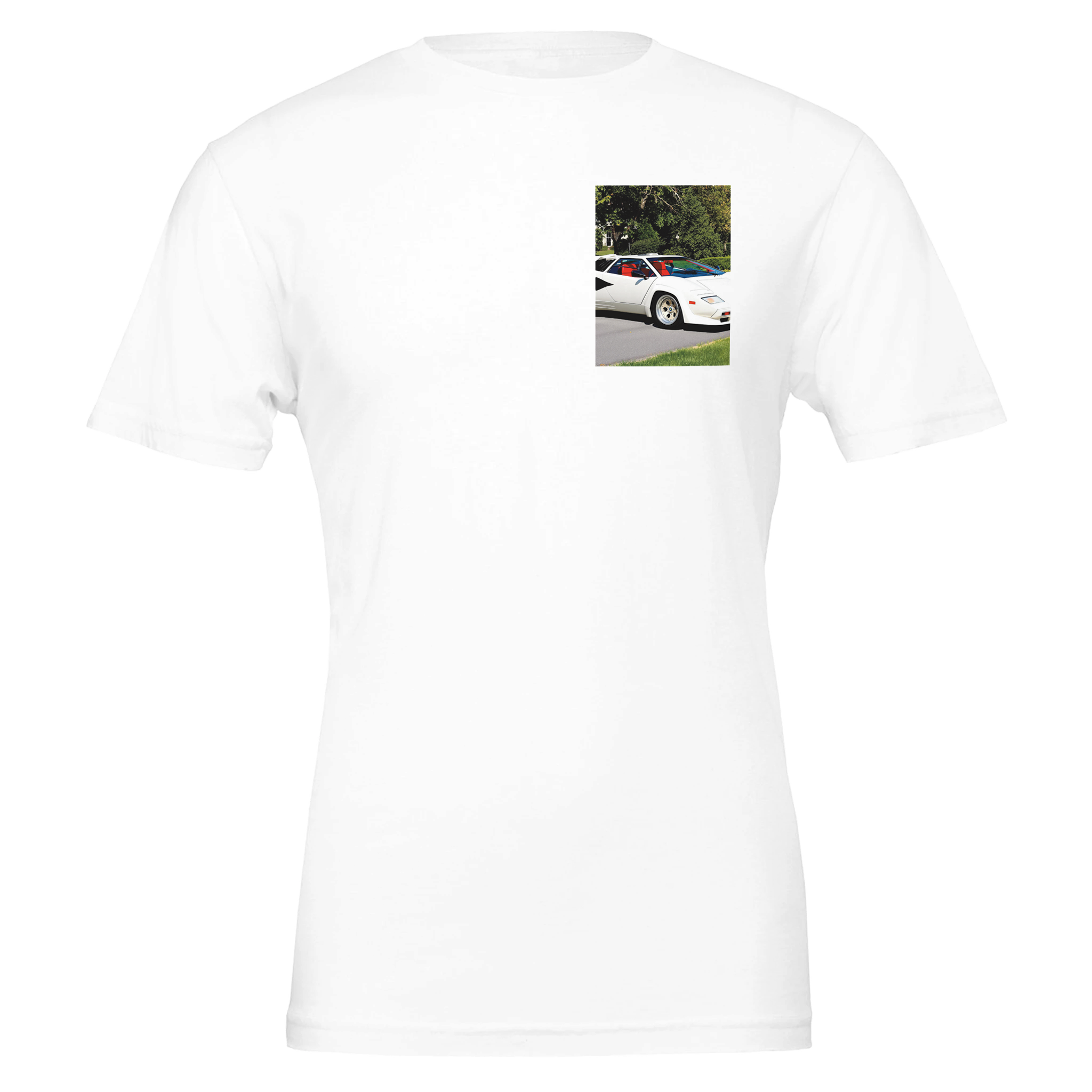 Lamborghini Countach T-Shirt — detail view | Wild Thread Co