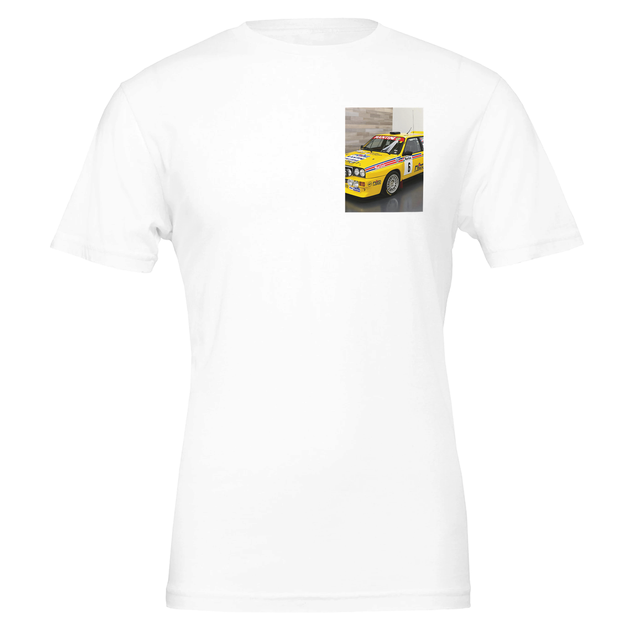 Lancia Delta Integrale T-Shirt — detail view | Wild Thread Co