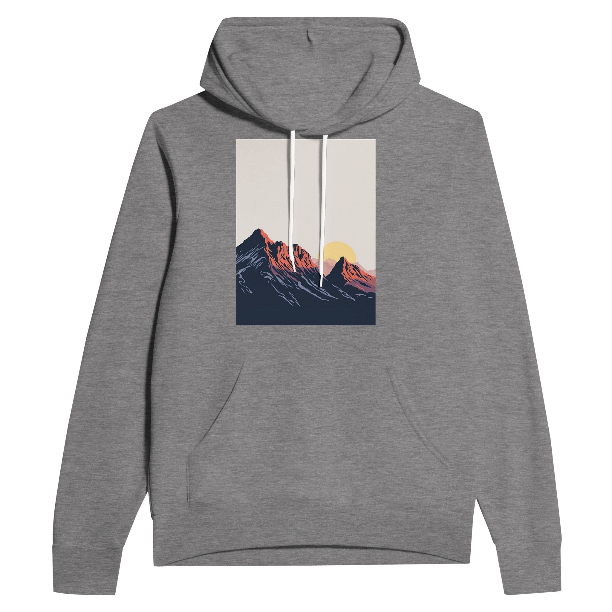 Langdale Pikes Silhouette Lake District Hoodie Navy - Wild Thread Co