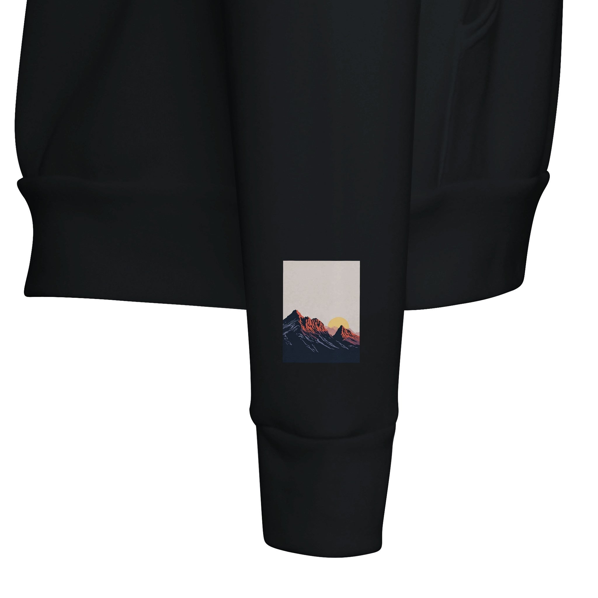Langdale Pikes Silhouette Lake District Hoodie Navy - Wild Thread Co